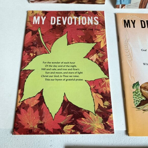1960s My Devotions Magazines Lot of 4 Plus Bonus Intermediate Bible Lessons - Picture 3 of 6